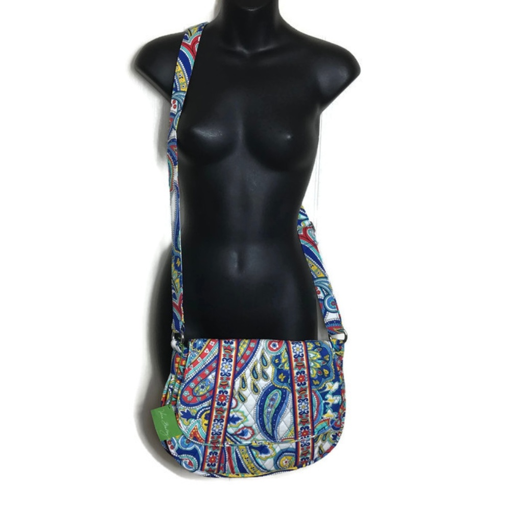 Vera Bradley Marina Paisley Saddle Up Crossbody